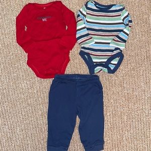 3 pc. Koala Kids long sleeve onesie pants set